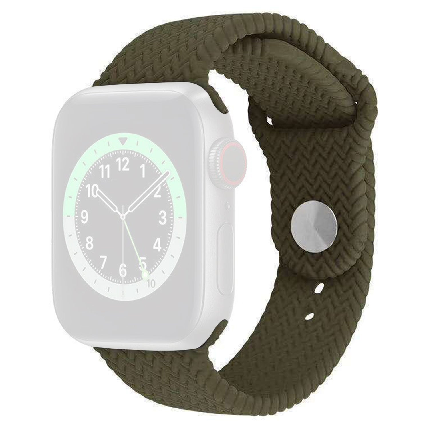 For Apple Watch Series 9 8 7 41mm / 6 5 4 SE (2022) SE (2023) SE 40mm / 3 2 1 38mm Silicone Watch Band Woven Texture - Black For Apple Watch Series 9 8 7 41mm / 6 5 4 SE (2022) SE (2023) SE 40mm / 3 2 1 38mm Silicone Watch Band Woven Texture - Black